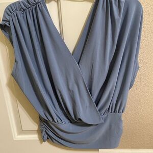 Elegant Blue Women's Top